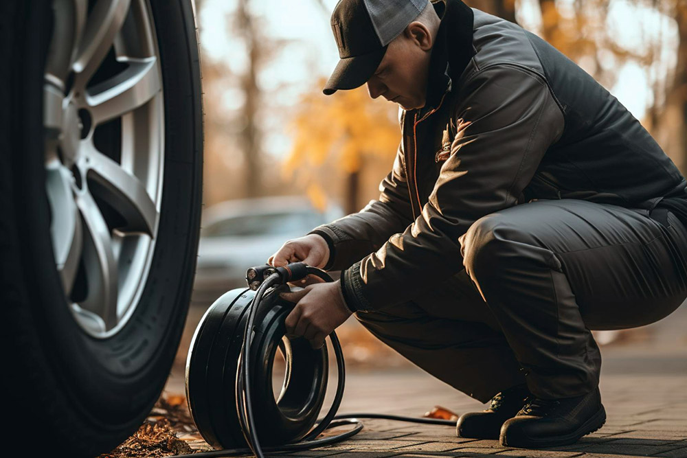 La pressione degli pneumatici